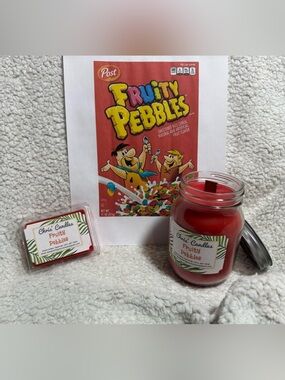 18oz Fruity Pebbles Scent Candle/Melts Bundle